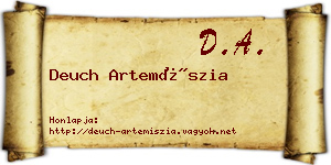 Deuch Artemíszia névjegykártya